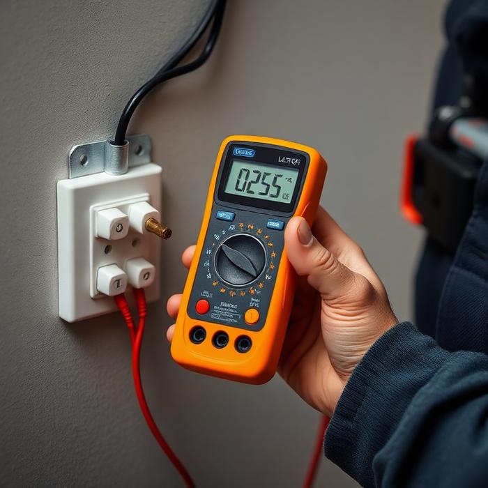 Electrician at work